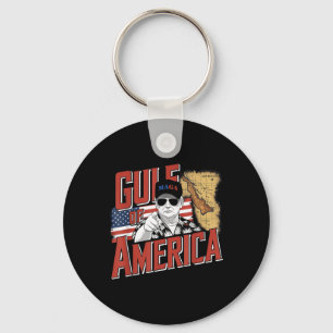 Gulf Of Usa America Trump Greeting From The Patrio Key Ring