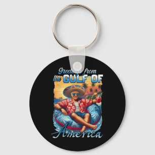 Gulf Of Usa America Trump Greeting From The Patrio Key Ring