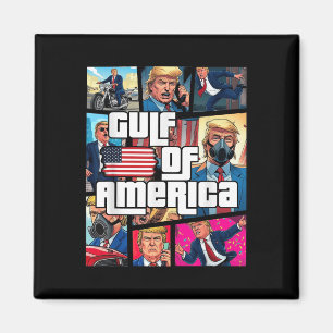 Gulf Of Usa America Trump Greeting From The Patrio Magnet