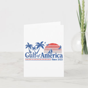 Gulf Of Usa America Vintage 1970s (on Back) Retro Card