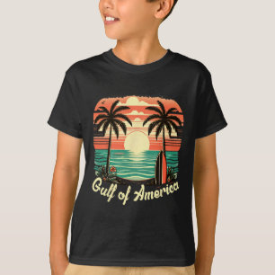Gulf Of Usa America Vintage Beach America's Gulf M T-Shirt