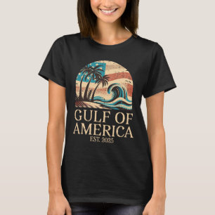Gulf Of Usa America Wave Vintage Men Women Kids T-Shirt
