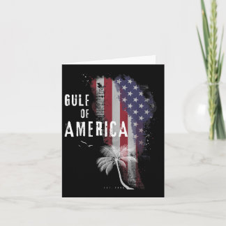 Gulf Of Usa Vintage Flag America 2025 Men Women  Card