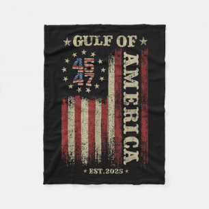 Gulf Retro Of America Est 2025 Usa American Flag M Fleece Blanket