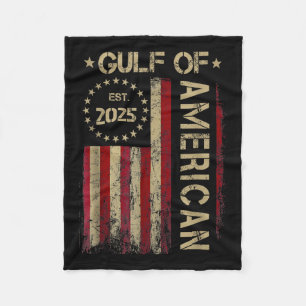 Gulf Retro Of America Est 2025 Usa American Flag M Fleece Blanket