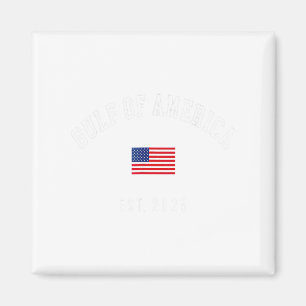 Gulf Retro Of America Est 2025 Usa American Flag M Magnet
