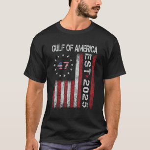 Gulf Retro Of America Est 2025 USA American Flag M T-Shirt