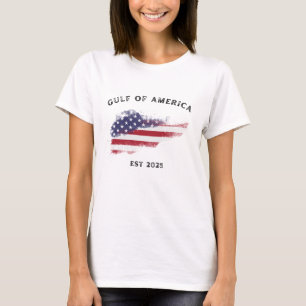 Gulf Retro Of America Est 2025 USA American Flag T-Shirt