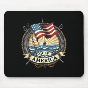 Gulf Retro Of America Est 2025 Usa American Men Wo Mouse Pad