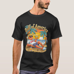 Gulf Retro Of America Est 2025 Vintage Beach Vacat T-Shirt