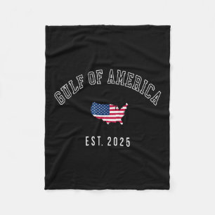 Gulf Retro Of Usa America Est 2025 American Flag M Fleece Blanket