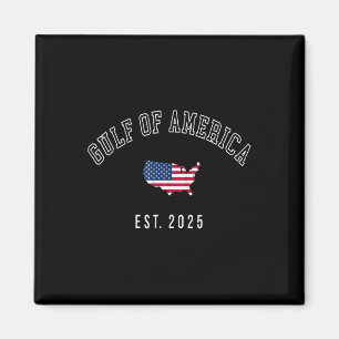 Gulf Retro Of Usa America Est 2025 American Flag M Magnet