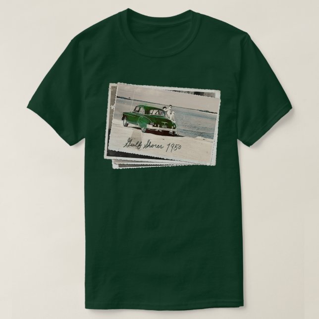 Gulf Shores AL Vintage photo TShirt (Design Front)