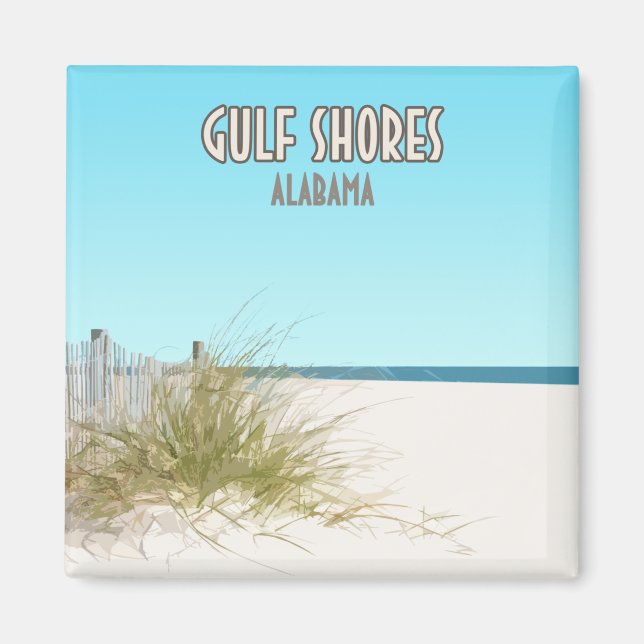 Gulf Shores Alabama Beach Magnet (Front)