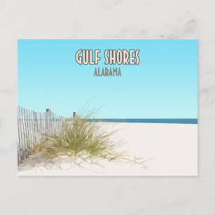Gulf Shores Alabama Beach Postcard