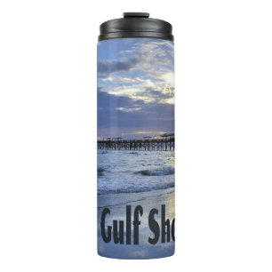 Gulf Shores Alabama Beach Sunrise Pier Thermal Tumbler