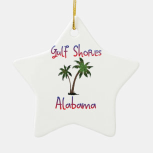 Gulf Shores Alabama Ceramic Tree Decoration