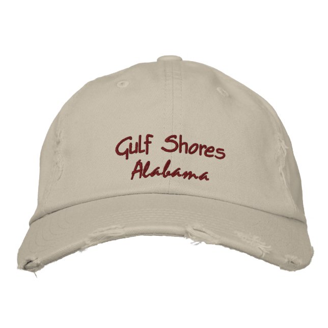 Gulf Shores Alabama Embroidered Hat (Front)