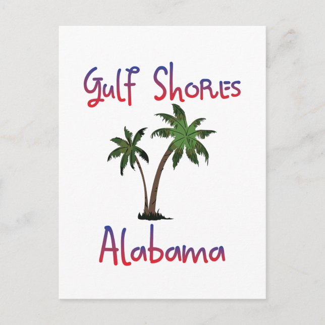 Gulf Shores Alabama Postcard (Front)