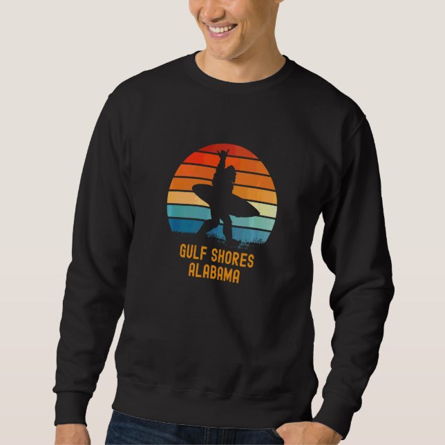 Gulf Shores  Alabama Sasquatch Souvenir Sweatshirt (Front)