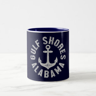 Gulf Shores,Alabama Two-Tone Coffee Mug