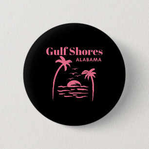 Gulf Shores Alabama Vacation Girls 6 Cm Round Badge