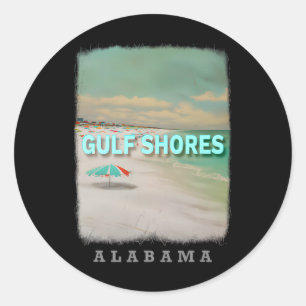 Gulf Shores Alabyma Al Beach Bliss Sd480  Classic Round Sticker