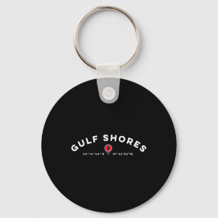 Gulf Shores Alabyma Al Graphic Map T  Key Ring