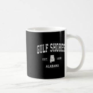Gulf Shores Alabyma Al Vintage Athletic Sports Des Coffee Mug