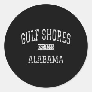 Gulf Shores Alabyma Al Vintage  Classic Round Sticker