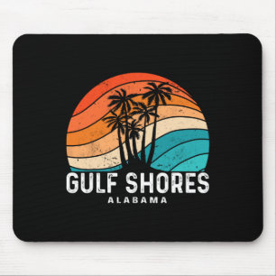 Gulf Shores Alabyma Palm Tree Beach Souvenir Mouse Pad