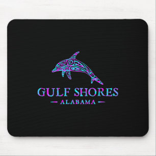Gulf Shores Alabyma Retro Dolphin Boys Girls Toddl Mouse Pad