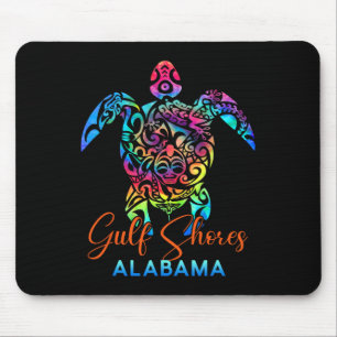 Gulf Shores Alabyma Sea Turtle Family Vacation Sum Mouse Pad