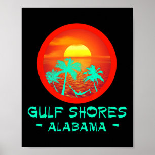 Gulf Shores Alabyma Tropical Destination Beach Gif Poster