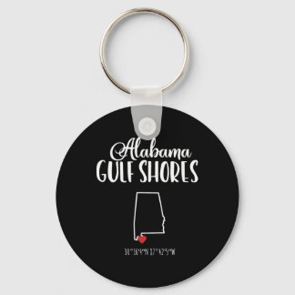 Gulf Shores Alabyma Vacation Destination Key Ring