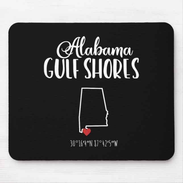 Gulf Shores Alabyma Vacation Destination  Mouse Pad (Front)