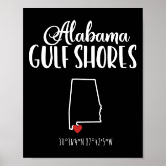 Gulf Shores Alabyma Vacation Destination Poster