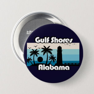 Gulf Shores Beach Alabama 7.5 Cm Round Badge