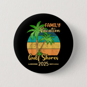 Gulf Shores Beach Alabama Family Vacation 2025 6 Cm Round Badge
