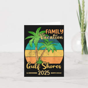 Gulf Shores Beach Alabama Family Vacation 2025 Card
