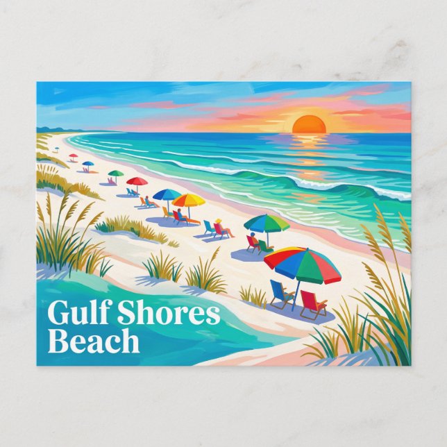 Gulf Shores Beach Alabama Postcard (Front)