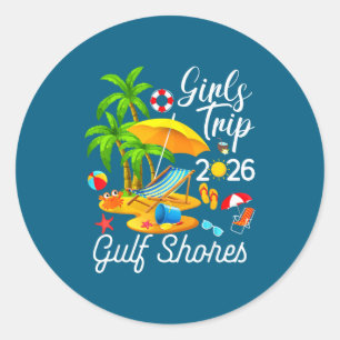 Gulf Shores Beach Alabama Summer Classic Round Sticker