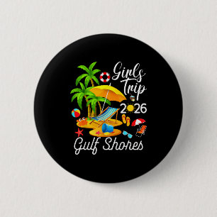 Gulf Shores Beach Alabama Summer Design 6 Cm Round Badge