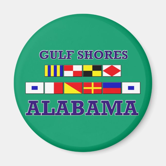 Gulf Shores Flags Magnet (Front)