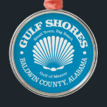 Gulf Shores (seashell) Metal Tree Decoration<br><div class="desc">Gulf Shores,  Alabama.</div>