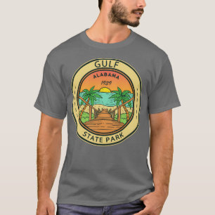 Gulf State Park Alabama Circle Badge TShirt