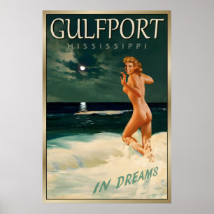 GULFPORT Mississippi Original Marilyn Monroe PinU Poster