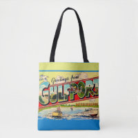 Gulfport Mississippi Retro Postcard