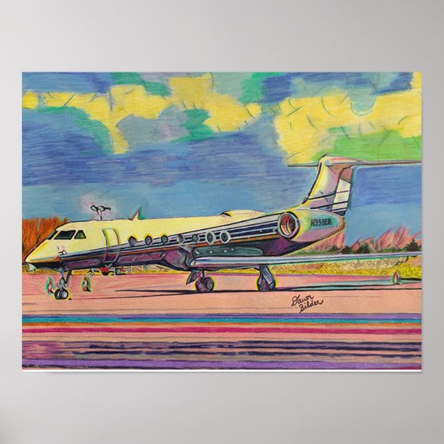 Gulfstream 550 Print (Front)