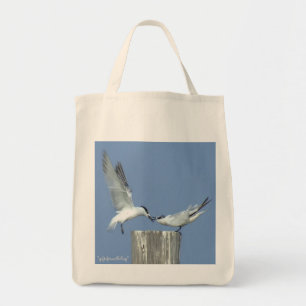 Gull Couple Earth friendly grocery tote Bag